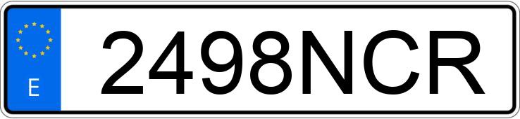 Numer rejestracyjny 2498NCR posiada AUDI Q5