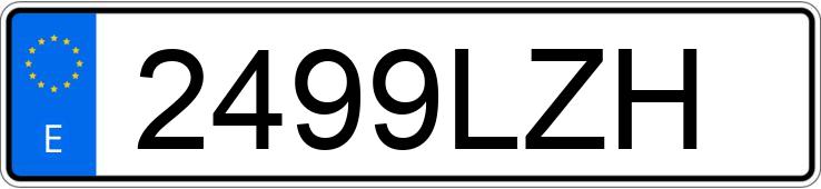 Numer rejestracyjny 2499LZH posiada MERCEDES CLA (117)