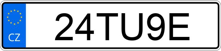 Numer rejestracyjny 24TU9E posiada OPEL Zafira