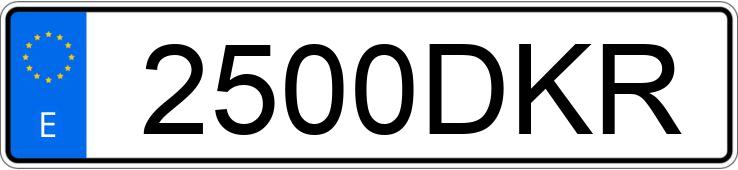 Numer rejestracyjny 2500DKR posiada RENAULT SCENIC Numer rejestracyjny 2500DKR posiada RENAULT SCENIC