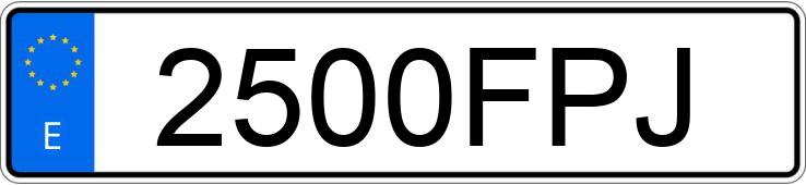 Numer rejestracyjny 2500FPJ posiada FORD MONDEO Numer rejestracyjny 2500FPJ posiada FORD MONDEO