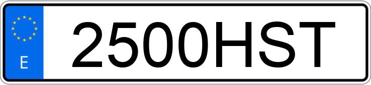 Numer rejestracyjny 2500HST posiada VOLKSWAGEN POLO Numer rejestracyjny 2500HST posiada VOLKSWAGEN POLO