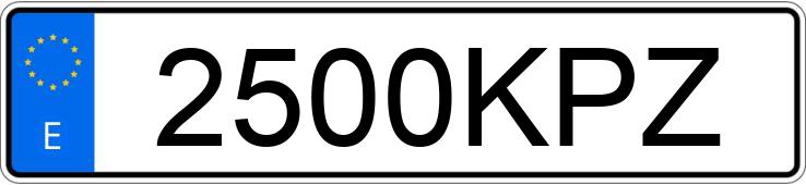 Numer rejestracyjny 2500KPZ posiada FORD EXPLORER