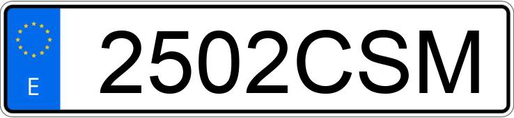 Numer rejestracyjny 2502CSM posiada LANCIA PHEDRA