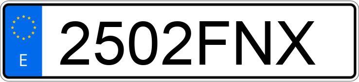 Numer rejestracyjny 2502FNX posiada VOLVO C30