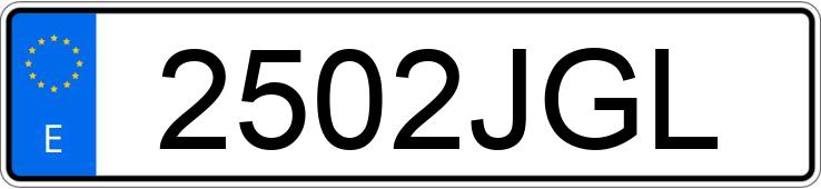 Numer rejestracyjny 2502JGL posiada JEEP CHEROKEE