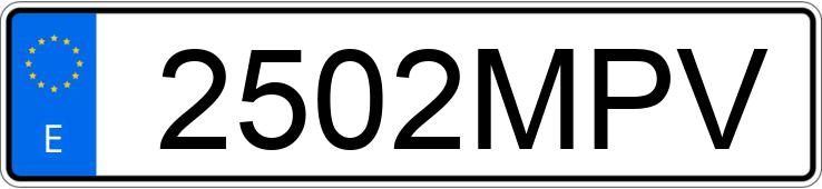 Numer rejestracyjny 2502MPV posiada VOLKSWAGEN POLO Numer rejestracyjny 2502MPV posiada VOLKSWAGEN POLO