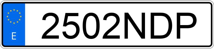 Numer rejestracyjny 2502NDP posiada CITROEN C4