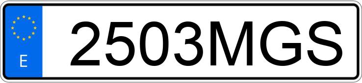 Numer rejestracyjny 2503MGS posiada MERCEDES A (168-169)
