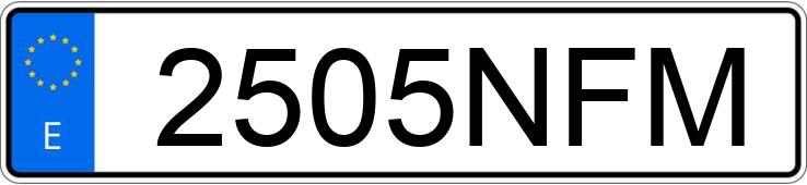 Numer rejestracyjny 2505NFM posiada FORD CUSTOM Numer rejestracyjny 2505NFM posiada FORD CUSTOM