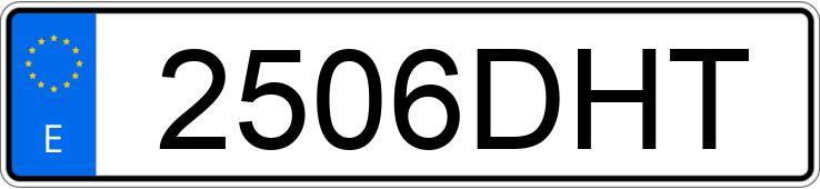 Il numero di registrazione 2506DHT ha FORD FIESTA