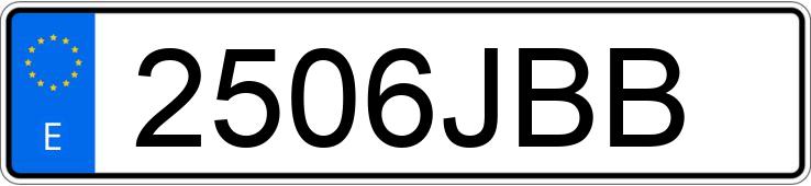 Numer rejestracyjny 2506JBB posiada BMW X5