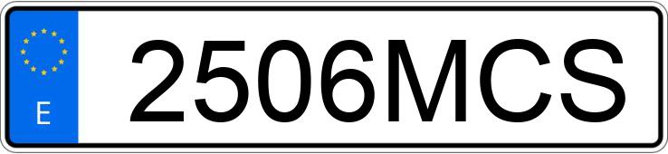 Numer rejestracyjny 2506MCS posiada OPEL CORSA