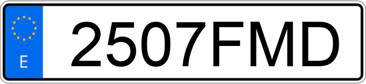 Numer rejestracyjny 2507FMD posiada FORD FIESTA Numer rejestracyjny 2507FMD posiada FORD FIESTA