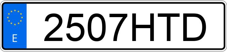 Numer rejestracyjny 2507HTD posiada VOLKSWAGEN POLO