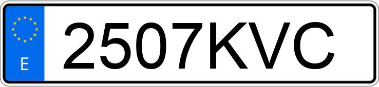 Le numéro d’enregistrement 2507KVC a VOLKSWAGEN GOLF