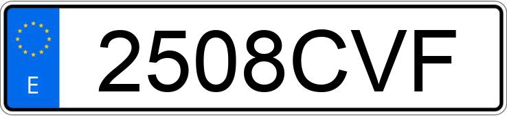 Numer rejestracyjny 2508CVF posiada FIAT PANDA