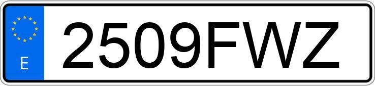 Numer rejestracyjny 2509FWZ posiada OPEL CORSA Numer rejestracyjny 2509FWZ posiada OPEL CORSA