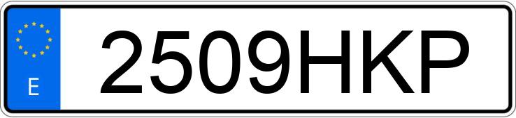 Numer rejestracyjny 2509HKP posiada DACIA DUSTER