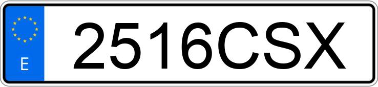 Numer rejestracyjny 2516CSX posiada MITSUBISHI MONTERO SPORT