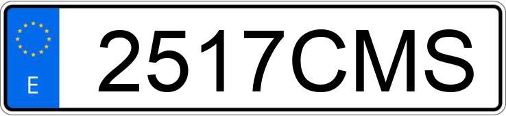 Numer rejestracyjny 2517CMS posiada AUDI A4