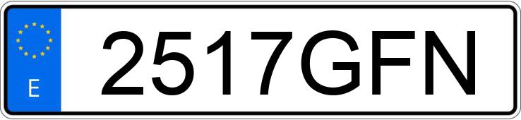 Numer rejestracyjny 2517GFN posiada TOYOTA AURIS