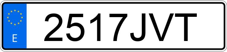 Numer rejestracyjny 2517JVT posiada PEUGEOT BOXER