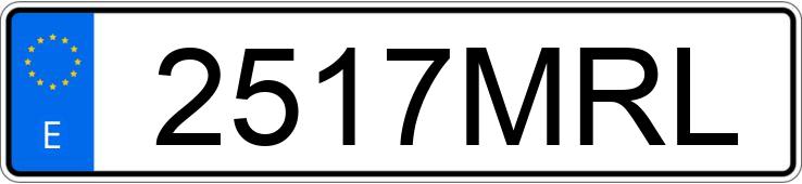 Numer rejestracyjny 2517MRL posiada BMW X1