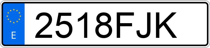 Numer rejestracyjny 2518FJK posiada SEAT LEON