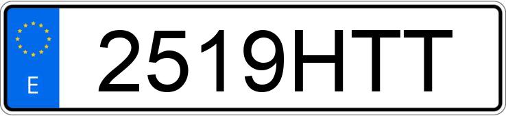 Numer rejestracyjny 2519HTT posiada BMW SERIE 3