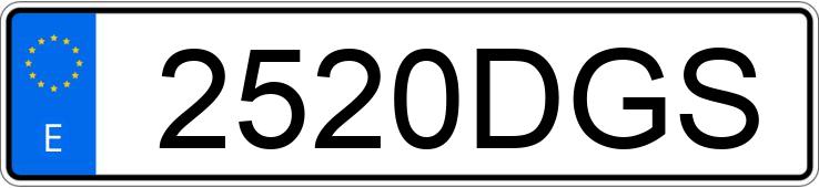 Numer rejestracyjny 2520DGS posiada MINI MINI Numer rejestracyjny 2520DGS posiada MINI MINI