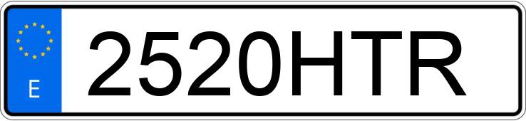 Numer rejestracyjny 2520HTR posiada VOLKSWAGEN NEW BEETLE