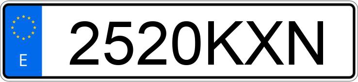 Numer rejestracyjny 2520KXN posiada DAF XF Numer rejestracyjny 2520KXN posiada DAF XF