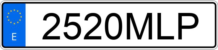 Numer rejestracyjny 2520MLP posiada VALTRA A