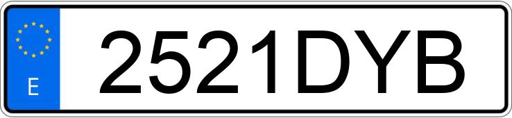 Numer rejestracyjny 2521DYB posiada CITROEN C4