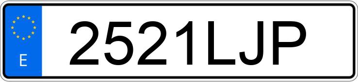 Numer rejestracyjny 2521LJP posiada CITROEN C3
