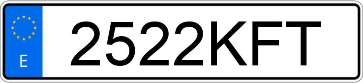 Numer rejestracyjny 2522KFT posiada BMW SERIE 3