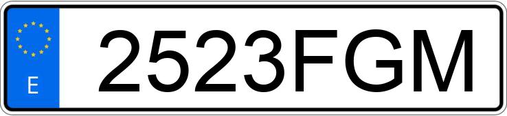 Numer rejestracyjny 2523FGM posiada AUDI A3