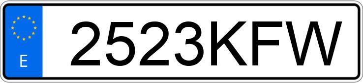 Numer rejestracyjny 2523KFW posiada TRIUMPH TIGER