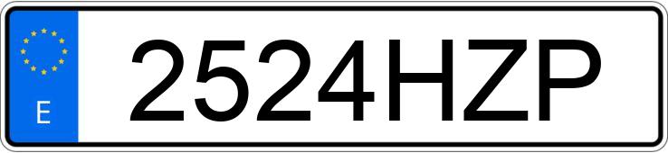 Numer rejestracyjny 2524HZP posiada RENAULT MEGANE