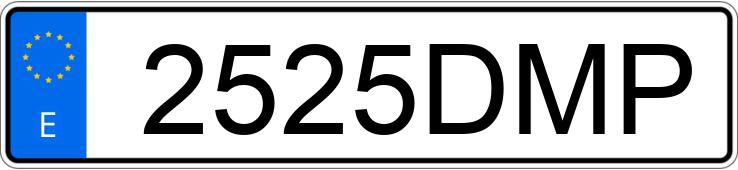 Numer rejestracyjny 2525DMP posiada MERCEDES C (203)
