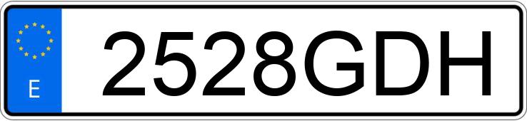 Numer rejestracyjny 2528GDH posiada AUDI A3