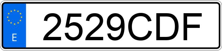 Numer rejestracyjny 2529CDF posiada RENAULT CLIO