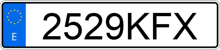 Numer rejestracyjny 2529KFX posiada OPEL MOVANO