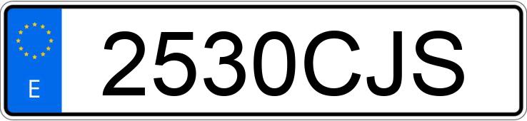 Numer rejestracyjny 2530CJS posiada MINI MINI