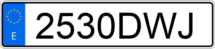 Numer rejestracyjny 2530DWJ posiada VOLKSWAGEN TRANSPORTER Numer rejestracyjny 2530DWJ posiada VOLKSWAGEN TRANSPORTER