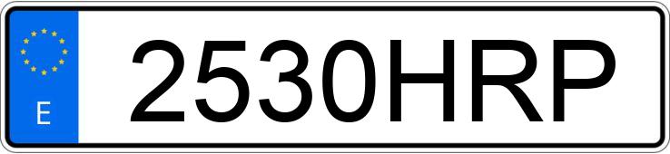 Numer rejestracyjny 2530HRP posiada FORD S-MAX