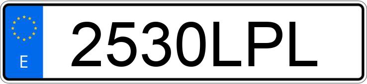 Numer rejestracyjny 2530LPL posiada BMW X4