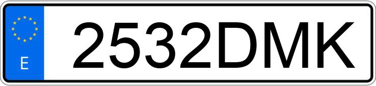 Numer rejestracyjny 2532DMK posiada RENAULT CLIO