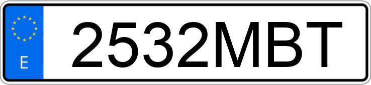 Numer rejestracyjny 2532MBT posiada AUDI SQ5 SPORTBACK